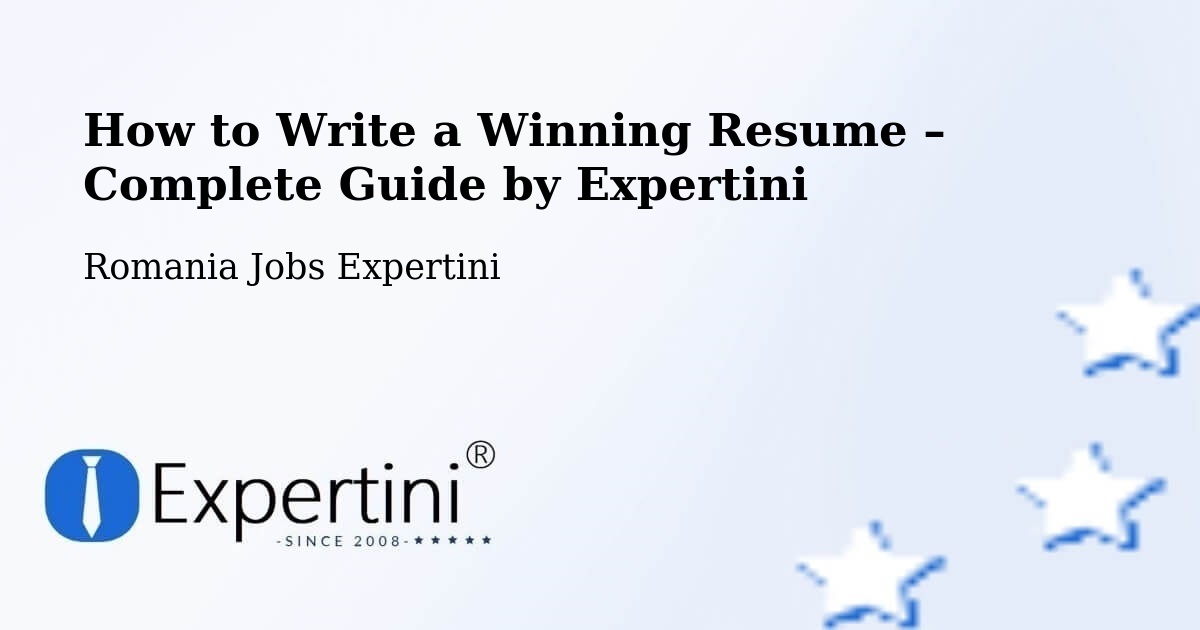 Resume Writing Guide for Job Seekers – Cetate - Cetate, Romania Jobs Expertini